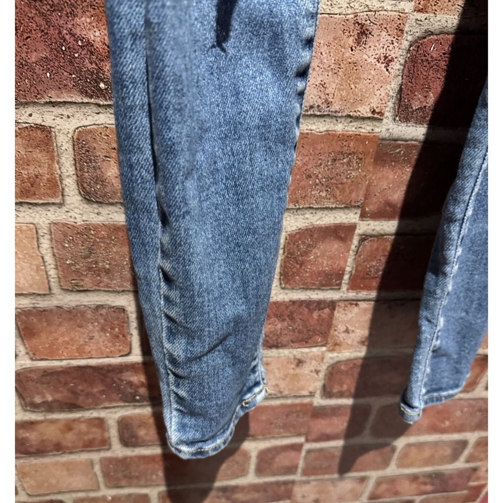 Cello Blue Denim Jeans Women's Size 1 Distressed Skinny Mid Rise DarkWash Skinny - Picture 5 of 8
